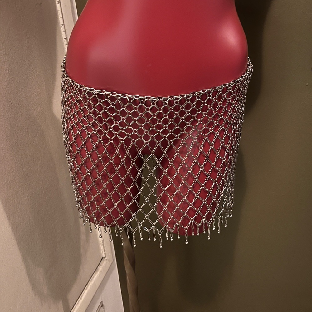 Victoria’s Secret metal chain lingerie skirt